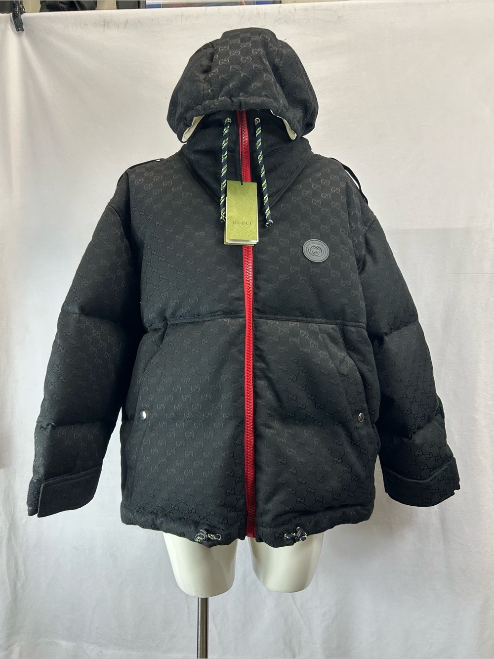 Gucci GG canvas oversized puffer jacket